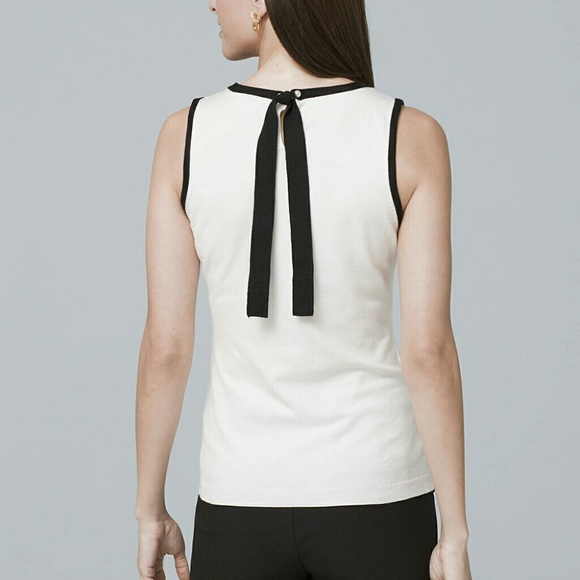 White House Black Market Tops - 🎉HP🎉NWT. WHBM Women's tie-back sweater  tank.